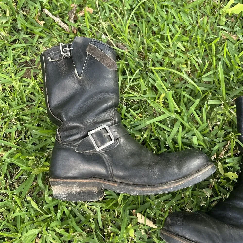 Vtg 1990 80s Red Wing PT83 2268 Engineer Boots Size 10.5 D Motorcycle